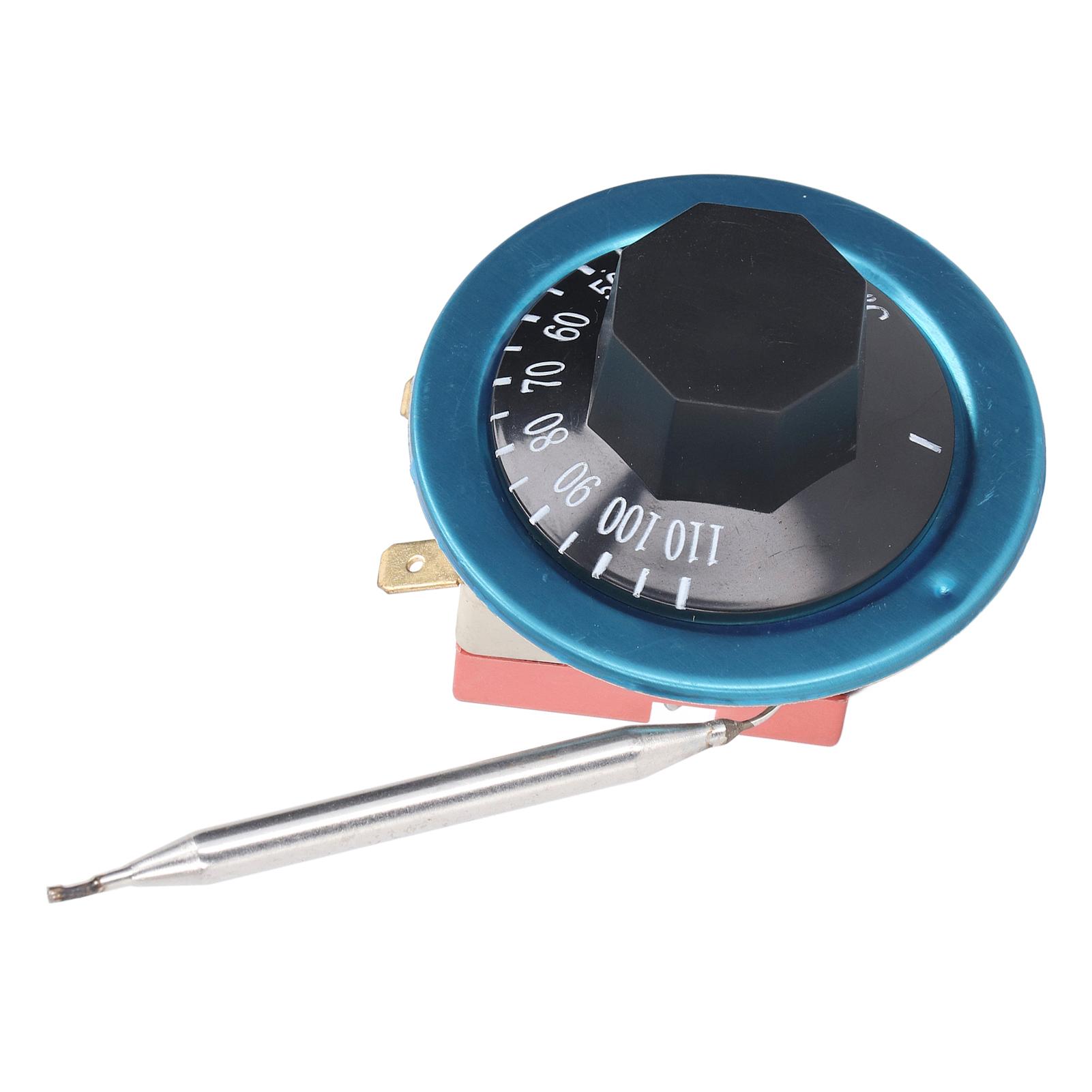 От 30 до 110 градусов по Цельсию. Чувствительная ручка регулировки температуры с быстрым откликом и автоматическим сбросом.
От 30 до 110 градусов по Цельсию. Чувствительная ручка регулировки температуры с быстрым откликом и автоматическим сбросом.