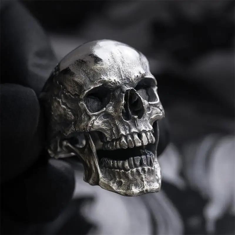 Gothic Punk Exaggeration Demon Skull Rings Cool Men s 316L Stainless Steel Skull Biker Ring Hiphop Motorcycle Zircon Gift 13
Gothic Punk Exaggeration Demon Skull Rings Cool Men s 316L Stainless Steel Skull Biker Ring Hiphop Motorcycle Zircon Gift 13