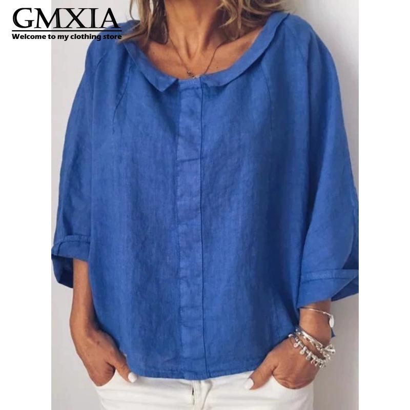 GMXIA Женская мода Повседневный досуг Однотонный принт Блузки и рубашки с длинным рукавом XXXXXL синий
GMXIA Женская мода Повседневный досуг Однотонный принт Блузки и рубашки с длинным рукавом XXXXXL синий