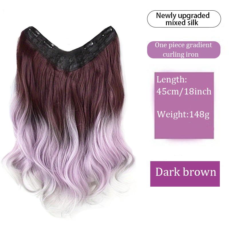 Градиентный парик, окрашенный цельный, V-образный, бесшовный, фиолетовый, серый, женский, синтетический, на заколках, парик, подходящий для всех
Градиентный парик, окрашенный цельный, V-образный, бесшовный, фиолетовый, серый, женский, синтетический, на заколках, парик, подходящий для всех