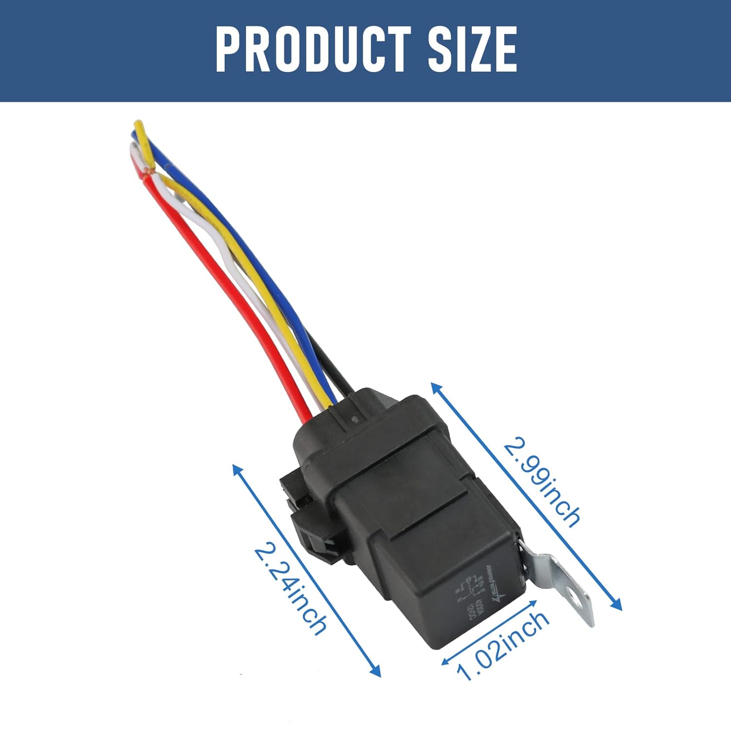 4 Pack 12V DC Waterproof Relay and Harness 40/30 AMP Heavy Duty 12 AWG Tinned Copper Wires 5-PIN SPDT Automotive Relay
4 Pack 12V DC Waterproof Relay and Harness 40/30 AMP Heavy Duty 12 AWG Tinned Copper Wires 5-PIN SPDT Automotive Relay