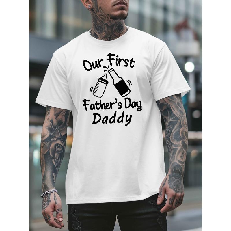 Our First Father S Day Daddy Men s Summer Short-sleeved T-shirts, Trendy Printed Men s Bottoming Shirts, Male Teenagers Spring and Summer 4XL білий
Our First Father S Day Daddy Men s Summer Short-sleeved T-shirts, Trendy Printed Men s Bottoming Shirts, Male Teenagers Spring and Summer 4XL білий