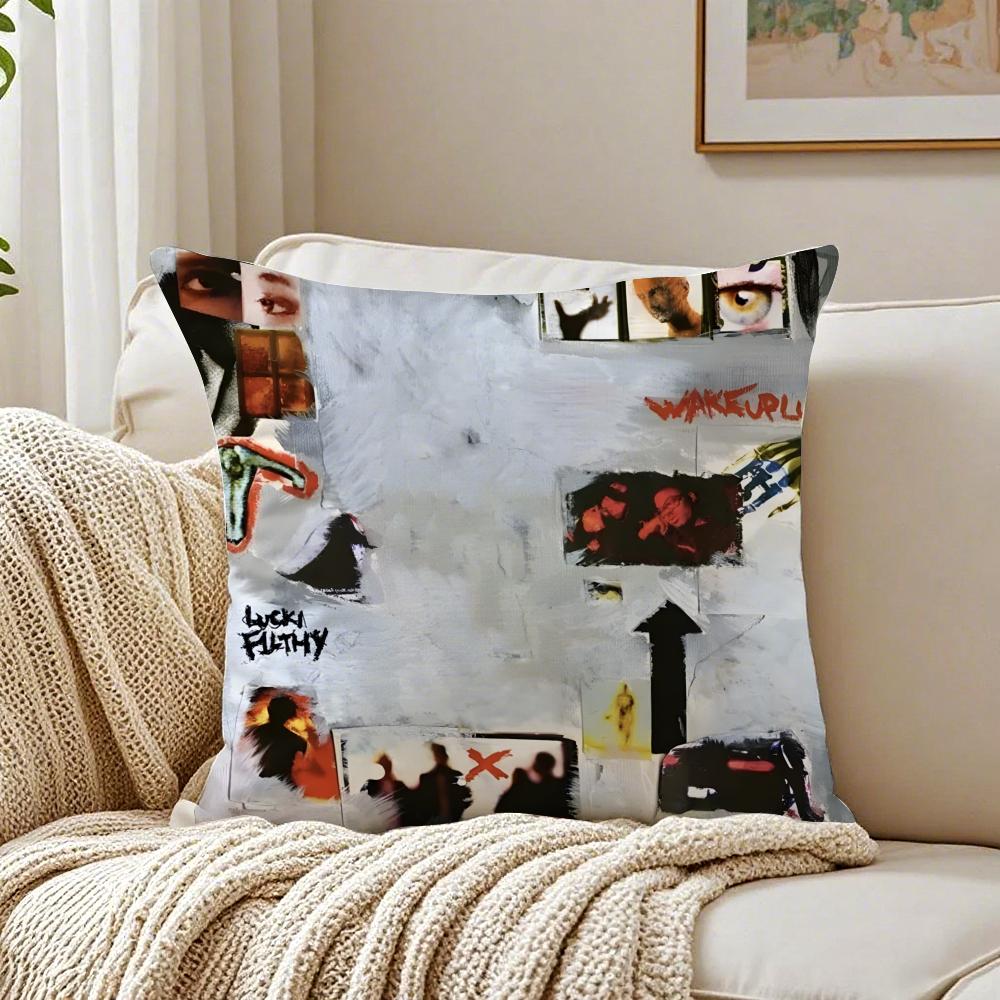 Mellow HipHop American Rapper LLucki Cushion Cover Pillowcase Antidustmite living Room Sofa Decor Cushion Room 30X30cm
Mellow HipHop American Rapper LLucki Cushion Cover Pillowcase Antidustmite living Room Sofa Decor Cushion Room 30X30cm
