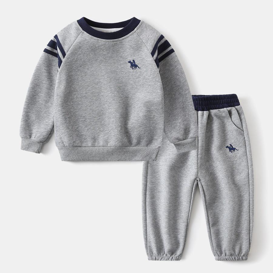 Boys 2026 New Striped Embroidery Hoodie & Pants Set - Color Block Fashion 90 cm
Boys 2026 New Striped Embroidery Hoodie & Pants Set - Color Block Fashion 90 cm