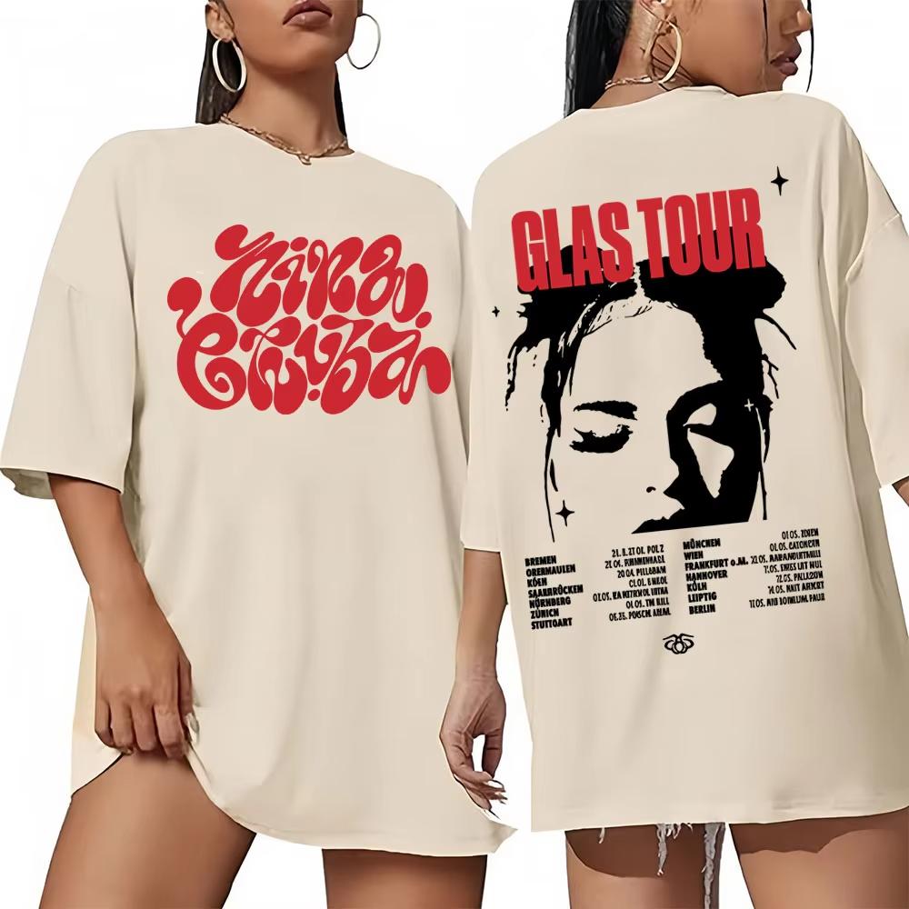 Rapper Nina Chuba Face Graphic T-shirt Glas Tour T Shirt Men Women Clothing Oversized Short Sleeve T-shirts S
Rapper Nina Chuba Face Graphic T-shirt Glas Tour T Shirt Men Women Clothing Oversized Short Sleeve T-shirts S