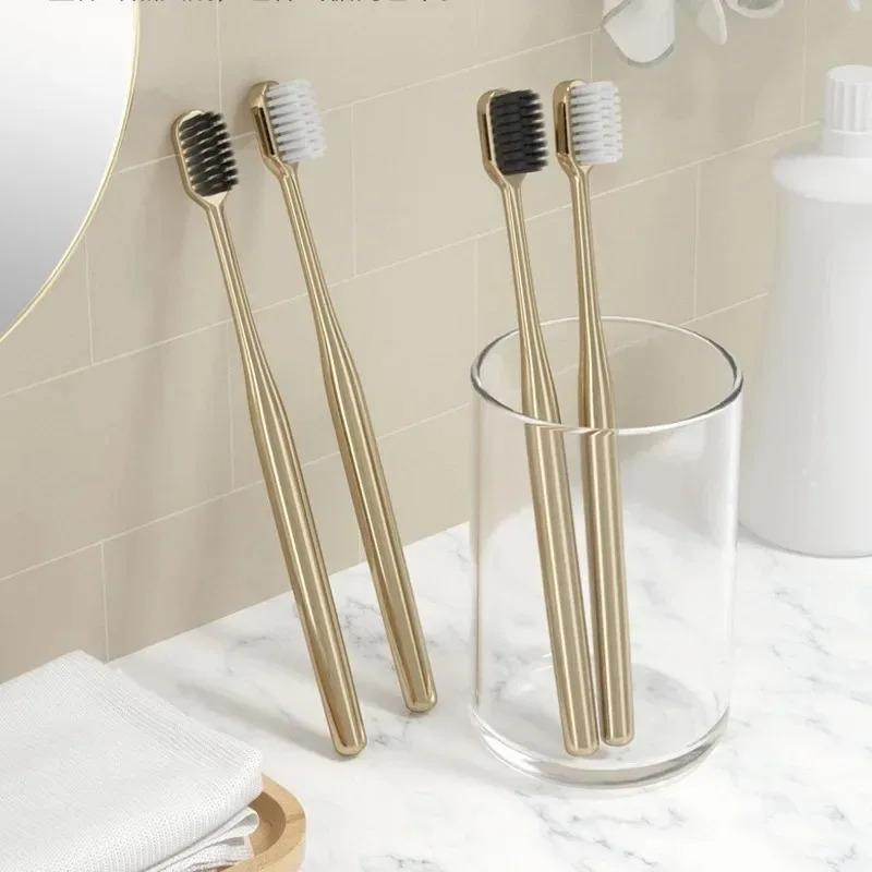 1/2/3/4pcs Gold Toothbrush Luxury Soft Gold Teeth Brush Men Women Adult Toothbrushes Brand New Electroplated Dental Brushes
1/2/3/4pcs Gold Toothbrush Luxury Soft Gold Teeth Brush Men Women Adult Toothbrushes Brand New Electroplated Dental Brushes