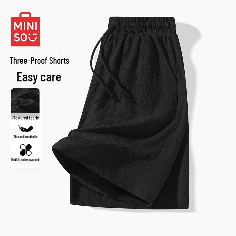 MINISO Men s Loose Breathable Textured Mid-Length Shorts M
MINISO Men s Loose Breathable Textured Mid-Length Shorts M