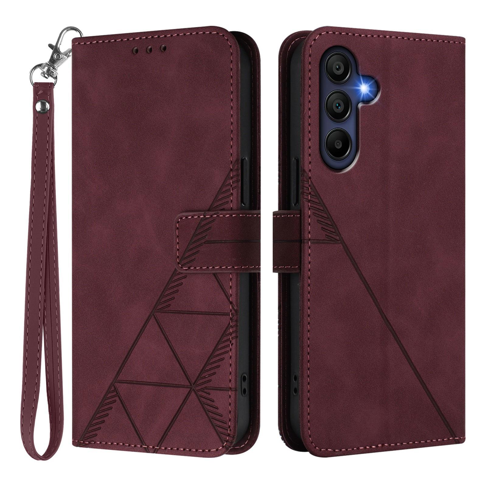 For Samsung Galaxy A16 4G Leather Case with Hand Strap Wallet Stand Phone Cover Wine Red
For Samsung Galaxy A16 4G Leather Case with Hand Strap Wallet Stand Phone Cover Wine Red