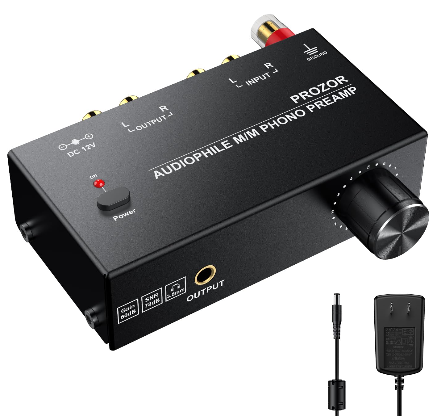 PROZOR Phono Preamp Регулировка громкости Регулировка уровня Выход для наушников RCA Усилитель фонографа с адаптером питания Позолоченный интерфейс M/M + 3,5 мм
PROZOR Phono Preamp Регулировка громкости Регулировка уровня Выход для наушников RCA Усилитель фонографа с адаптером питания Позолоченный интерфейс M/M + 3,5 мм