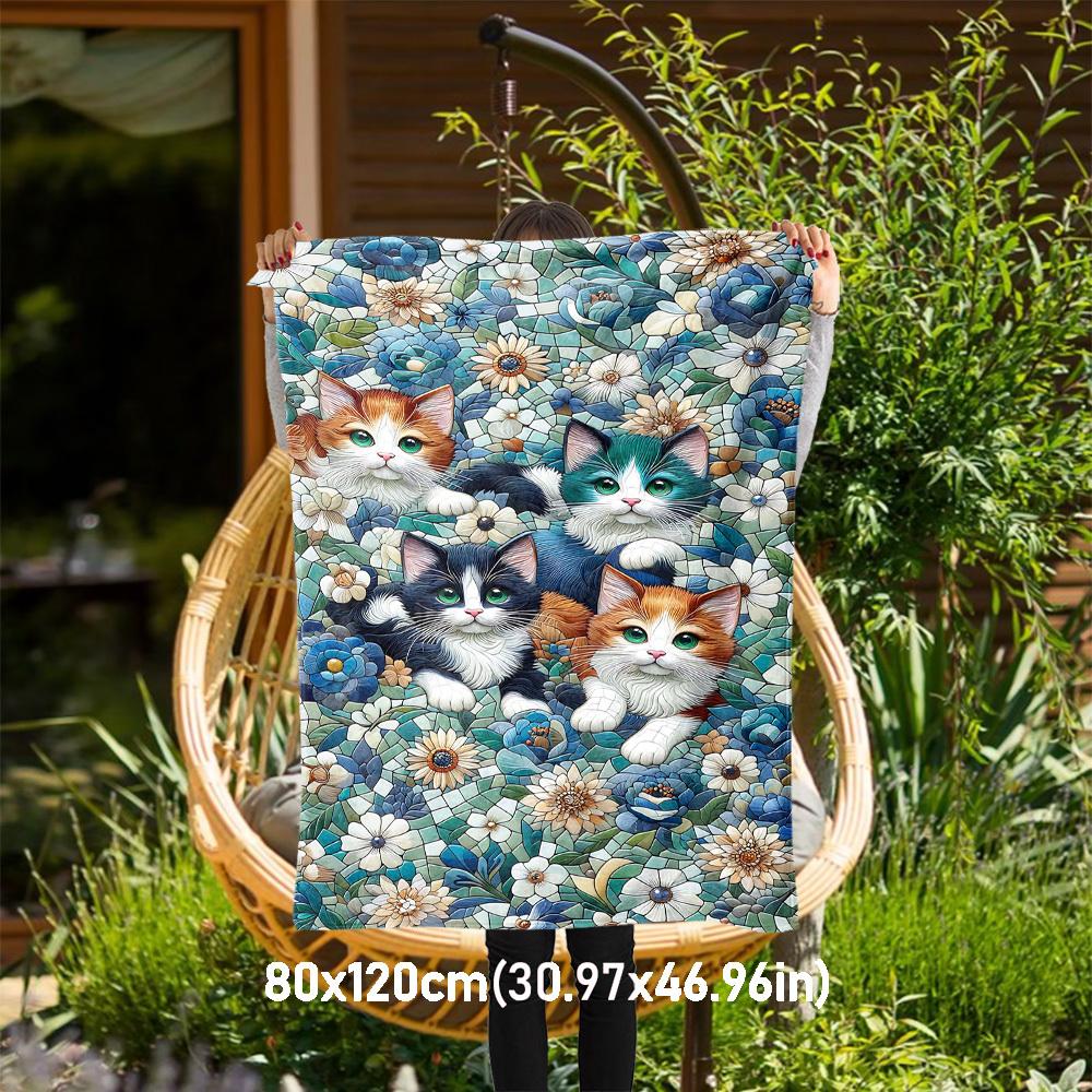1PC cats mosaicOutdoor Flannel Blanket - Soft Plush Decor for Picnics, camping, Bedroom, Playroom, Office, or Lunch Break 1360A 80x120cm(31x47inch)
1PC cats mosaicOutdoor Flannel Blanket - Soft Plush Decor for Picnics, camping, Bedroom, Playroom, Office, or Lunch Break 1360A 80x120cm(31x47inch)