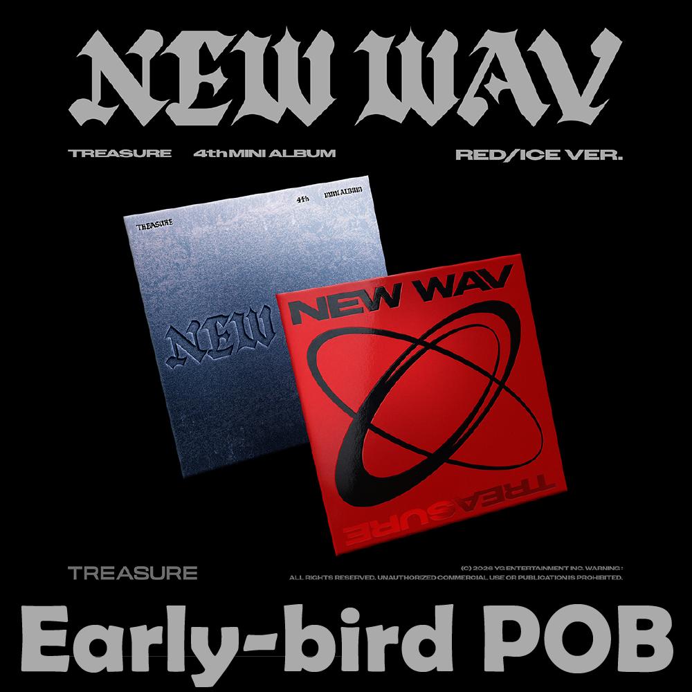 Pre-order TREASURE 4th Mini Album NEW WAV Standard ver. SET & Early Bird POB
Pre-order TREASURE 4th Mini Album NEW WAV Standard ver. SET & Early Bird POB