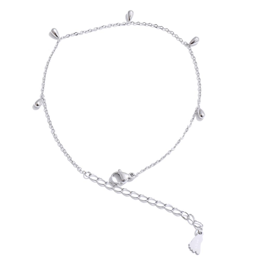 Yhpup Rust Proof Stainless Steel Simple Summer Anklet Necklace Jewelry Set Fashion Water Drop Pendant Chic Chain Necklace Gift
Yhpup Rust Proof Stainless Steel Simple Summer Anklet Necklace Jewelry Set Fashion Water Drop Pendant Chic Chain Necklace Gift
