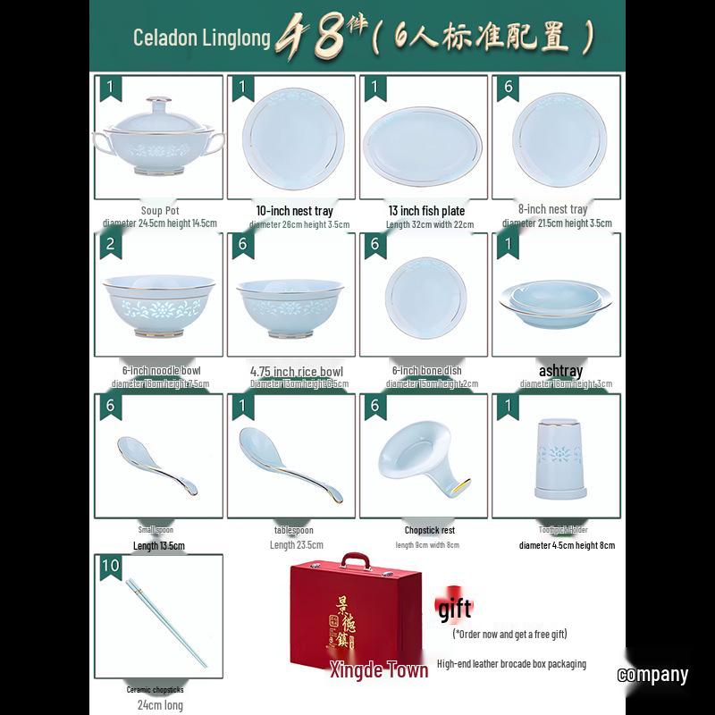High-Temp Linglong Blue and White Porcelain Dinnerware Set: Elegant Underglaze Bowls & Plates
High-Temp Linglong Blue and White Porcelain Dinnerware Set: Elegant Underglaze Bowls & Plates