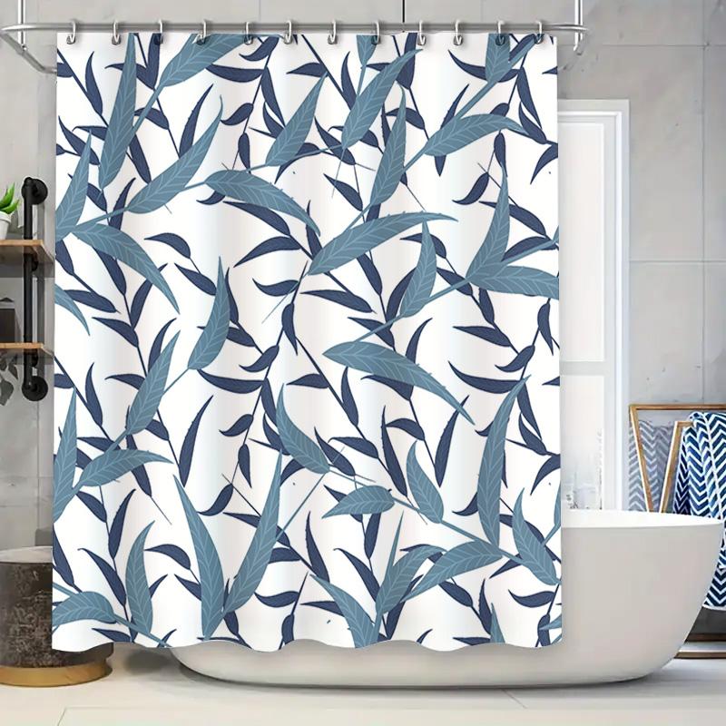 Modern Blue Leaves Shower Curtain Decorative Bathroom Waterproof Fabric Waterproof Bath Mats Tapes Home Textiles W60H190(CM)-1 Pcs
Modern Blue Leaves Shower Curtain Decorative Bathroom Waterproof Fabric Waterproof Bath Mats Tapes Home Textiles W60H190(CM)-1 Pcs