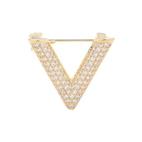 Women Brooch Sparkling Rhinestones Inlaid V-Shaped Design Lapel Pin Sweater Scarf Bag Badge Jewelry Accessories S золотистий
Women Brooch Sparkling Rhinestones Inlaid V-Shaped Design Lapel Pin Sweater Scarf Bag Badge Jewelry Accessories S золотистий