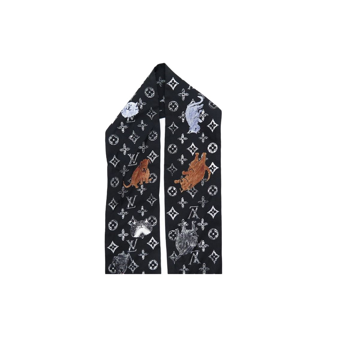 Louis Vuitton Cat Pattern Silk Scarf Unisex accessories Black MP2269 Black,F
Louis Vuitton Cat Pattern Silk Scarf Unisex accessories Black MP2269 Black,F