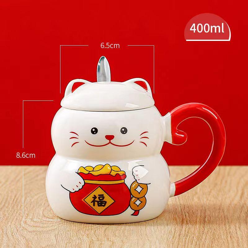 Lucky Cat Керамічна чашка для кави Кришка для кота Креативний милий мультфільм Милий подарунок для сніданку Пляшка води Офісне начиння для пиття Посуд для напоїв 401-500ml
Lucky Cat Керамічна чашка для кави Кришка для кота Креативний милий мультфільм Милий подарунок для сніданку Пляшка води Офісне начиння для пиття Посуд для напоїв 401-500ml