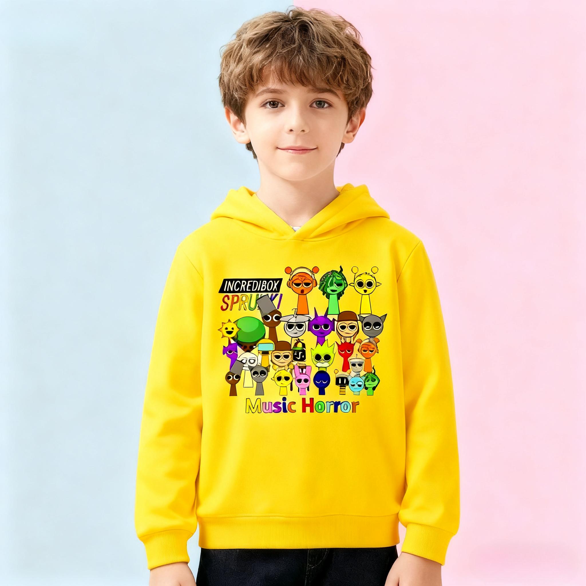 Дитяча толстовка з мультяшним принтом Музична коробка ритму , тепла толстовка на осінь та зиму, зручний та м який дитячий одяг 160 жовтий
Дитяча толстовка з мультяшним принтом Музична коробка ритму , тепла толстовка на осінь та зиму, зручний та м який дитячий одяг 160 жовтий