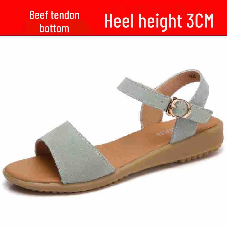New Women s Summer Sandals: Thick Sole, Flat Bottom, Wedge Heel, Genuine Leather, Single Strap, Versatile Shoes for Pregnant Women. Size 38 зелений
New Women s Summer Sandals: Thick Sole, Flat Bottom, Wedge Heel, Genuine Leather, Single Strap, Versatile Shoes for Pregnant Women. Size 38 зелений