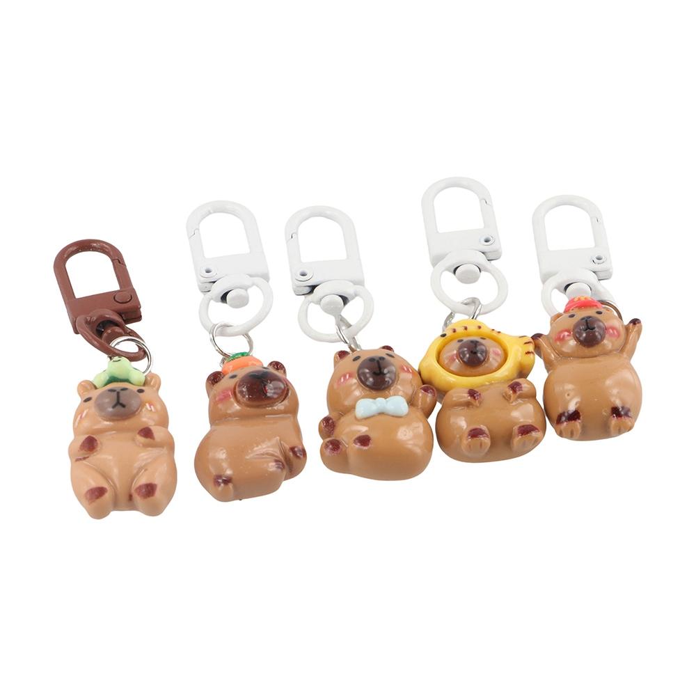 Cartoon Animal Capybara Keychain Creative Car Key Accessories Doll Pendant Keyrings Bag Pendant style 1
Cartoon Animal Capybara Keychain Creative Car Key Accessories Doll Pendant Keyrings Bag Pendant style 1