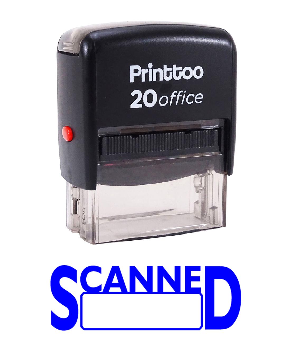 Printtoo Rubber Stamp Office Stationary Custom Stamp SCANNED Self 14 mm x 38 mm (Approx) синій
Printtoo Rubber Stamp Office Stationary Custom Stamp SCANNED Self 14 mm x 38 mm (Approx) синій