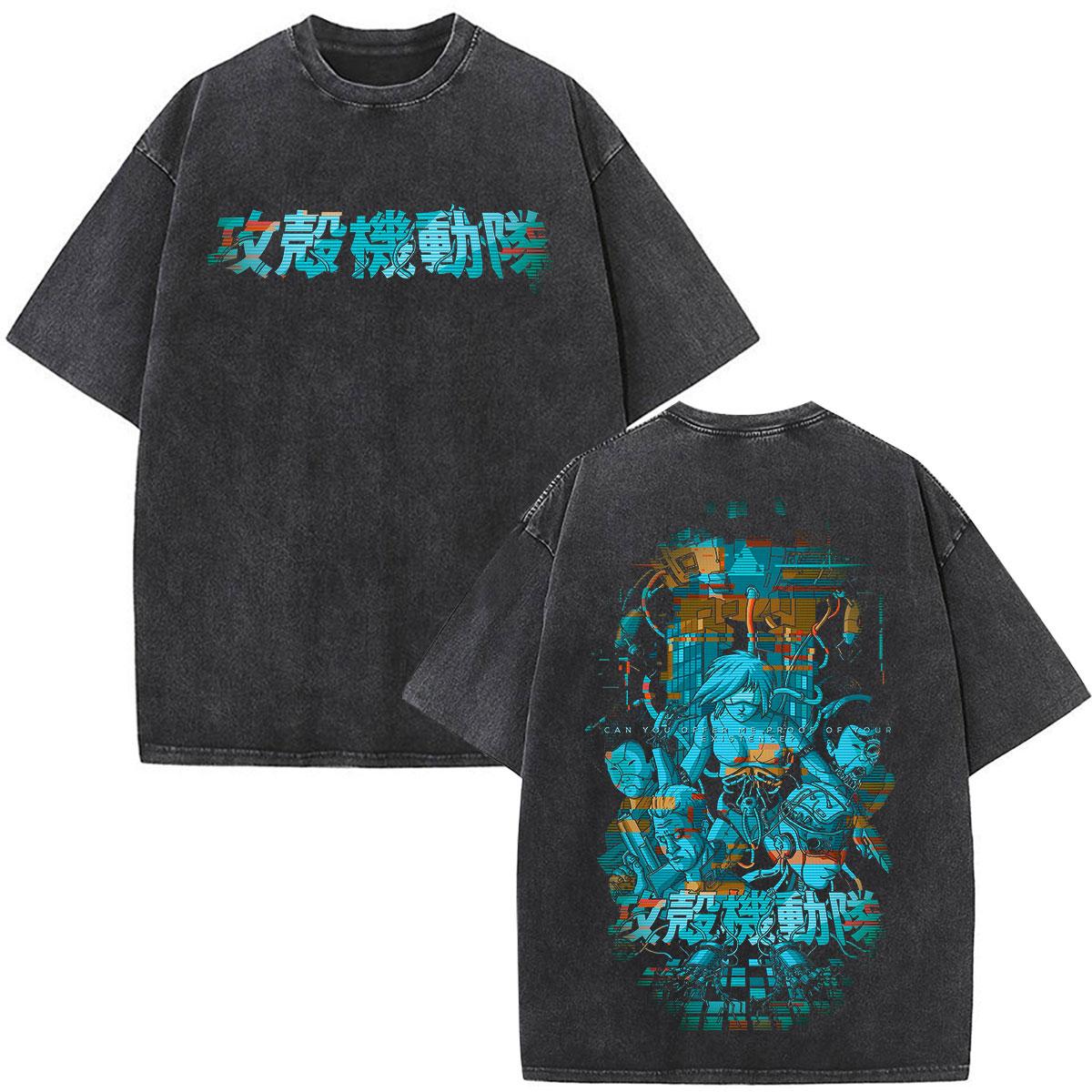 Anime Vintage Washed Motoko Kusanagi Ghost in The Shell T Shirts Mens Women Fashion Gothic Short Sleeve Oversized Tshirts Tops S
Anime Vintage Washed Motoko Kusanagi Ghost in The Shell T Shirts Mens Women Fashion Gothic Short Sleeve Oversized Tshirts Tops S