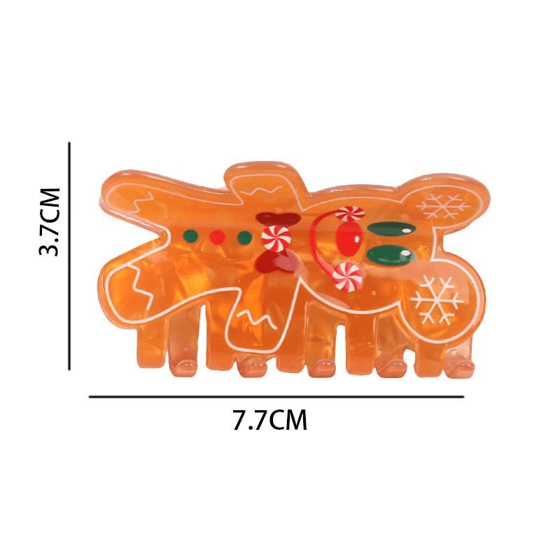 Christmas Gingerbread Man Hair Claw Clip Cute Endearing Decorative Hair Accessories for Hairstyling And Posterior Hair Grab
Christmas Gingerbread Man Hair Claw Clip Cute Endearing Decorative Hair Accessories for Hairstyling And Posterior Hair Grab