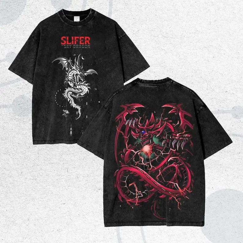 Slifer the Sky Dragon YuGIOh Anime Tshirt For Mens Clothing Summer Cotton Tee Shirt Gothic Vintage Washed Oversized Tshirts S
Slifer the Sky Dragon YuGIOh Anime Tshirt For Mens Clothing Summer Cotton Tee Shirt Gothic Vintage Washed Oversized Tshirts S