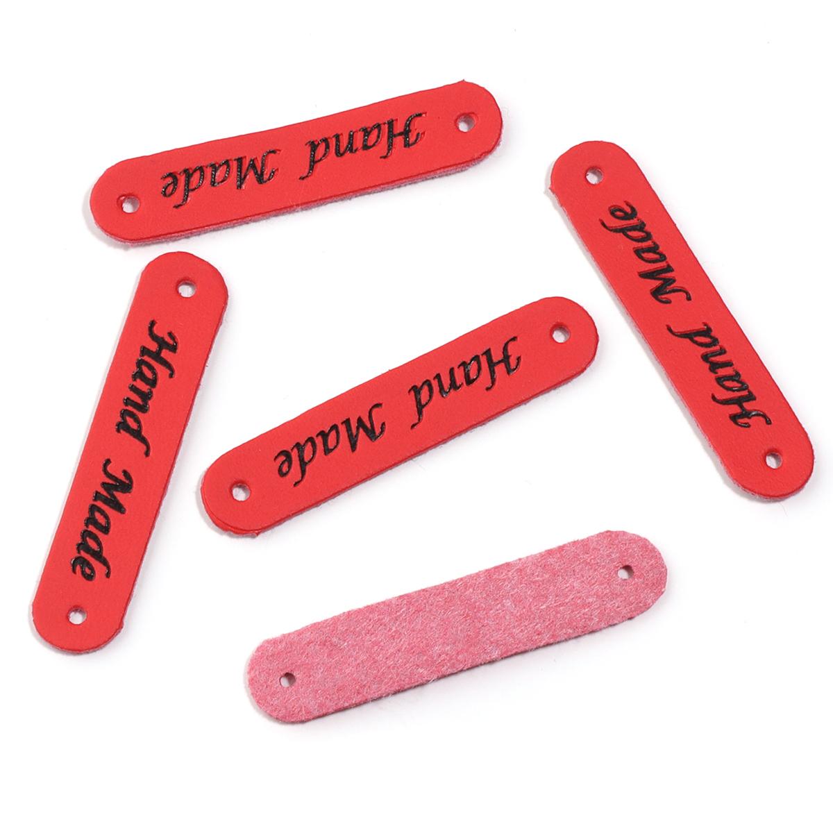20pcs/lot 1x5cm Handmade PU Leather Tags Color Sewing Labels For Bag Needlework Decoration DIY Hats Bags Garment Accessories червоний
20pcs/lot 1x5cm Handmade PU Leather Tags Color Sewing Labels For Bag Needlework Decoration DIY Hats Bags Garment Accessories червоний