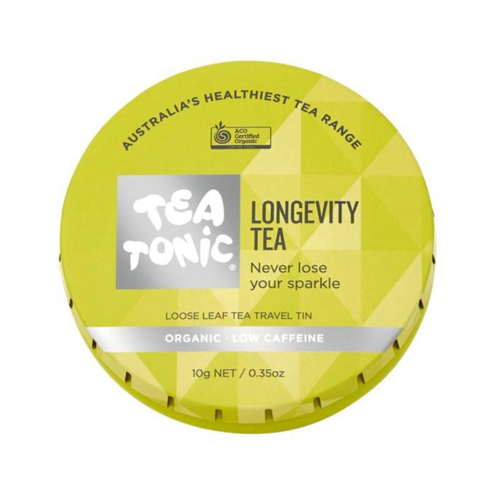 Tea Tonic Organic Longevity Tea Travel Tin 10g
Tea Tonic Organic Longevity Tea Travel Tin 10g