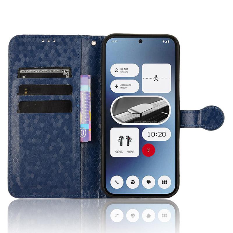 For Nothing Phone (2a) Plus/Phone (2a) Wallet Case Dots Imprinted Magnetic Closing Phone Cover Dark Blue
For Nothing Phone (2a) Plus/Phone (2a) Wallet Case Dots Imprinted Magnetic Closing Phone Cover Dark Blue