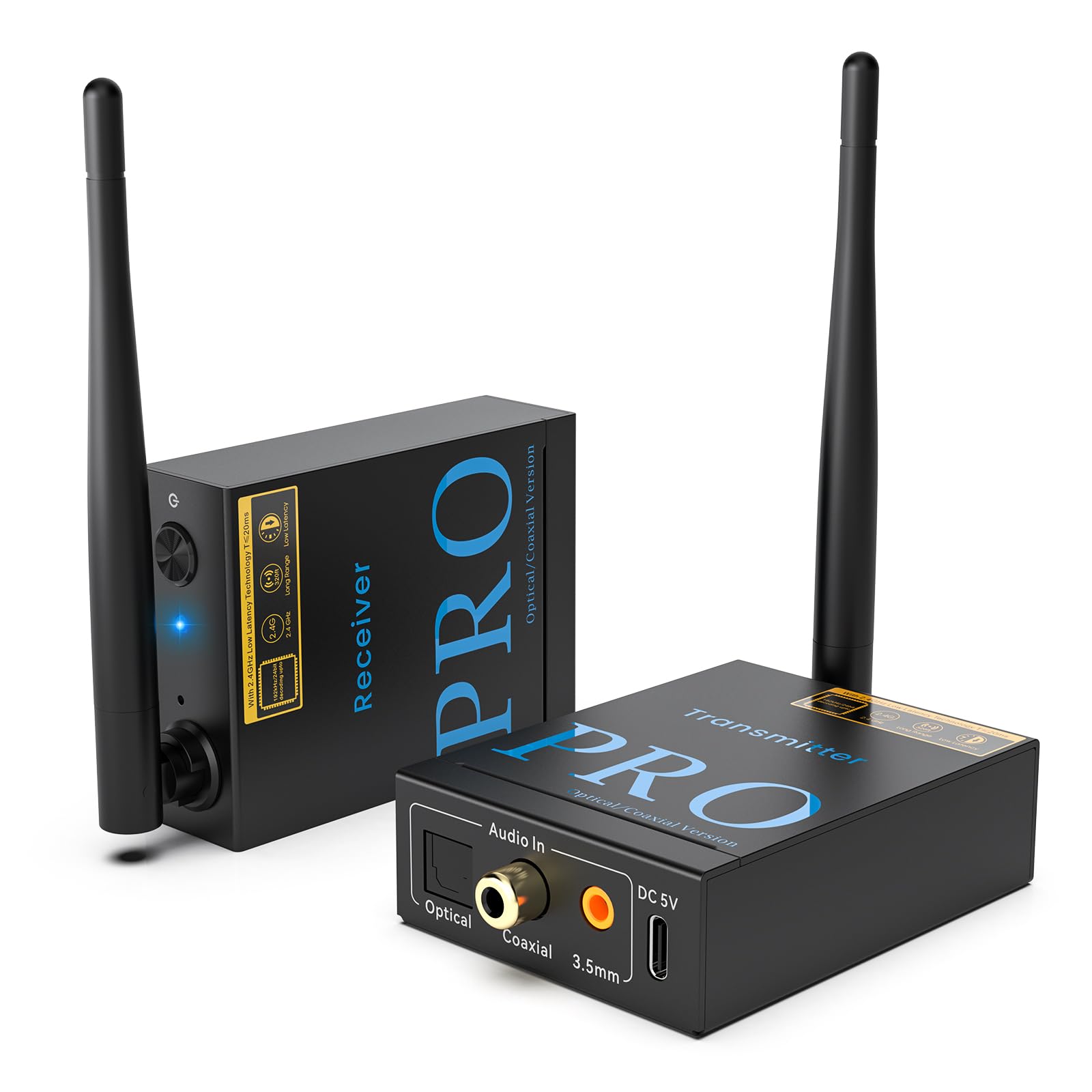 1Mii Wireless Audio Transmitter Receiver Receiver No Delay Bluetooth TV Transmitter Receiver Optical Coaxial AUX HiFi Sound Quality 100m Long Distance
1Mii Wireless Audio Transmitter Receiver Receiver No Delay Bluetooth TV Transmitter Receiver Optical Coaxial AUX HiFi Sound Quality 100m Long Distance