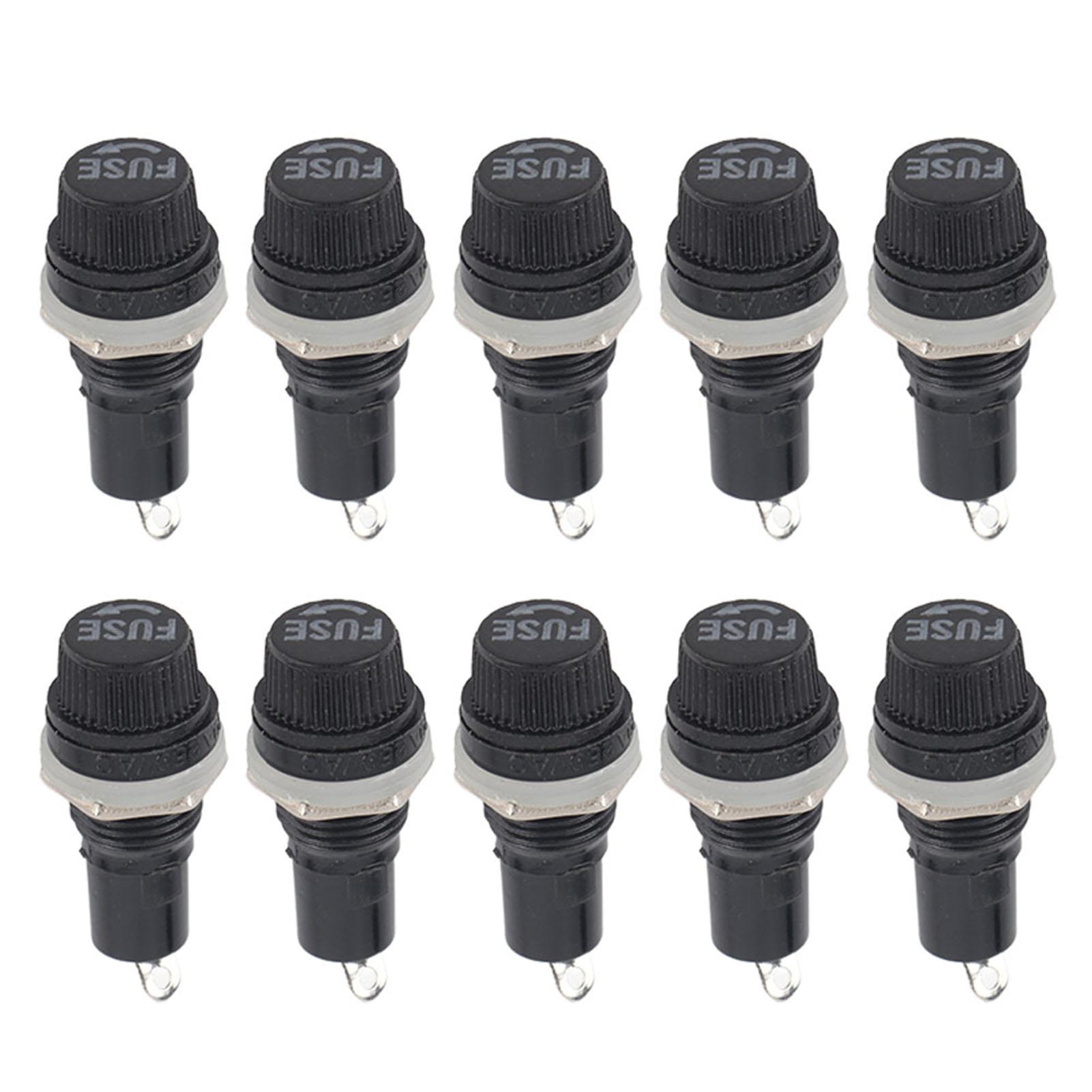 10pcs Panel Mount Screw Cap Fuse Holder Case for Radio Glass Tube Fuses 5 x 20mm Panel Mount Fuse Holder 10pcs
10pcs Panel Mount Screw Cap Fuse Holder Case for Radio Glass Tube Fuses 5 x 20mm Panel Mount Fuse Holder 10pcs