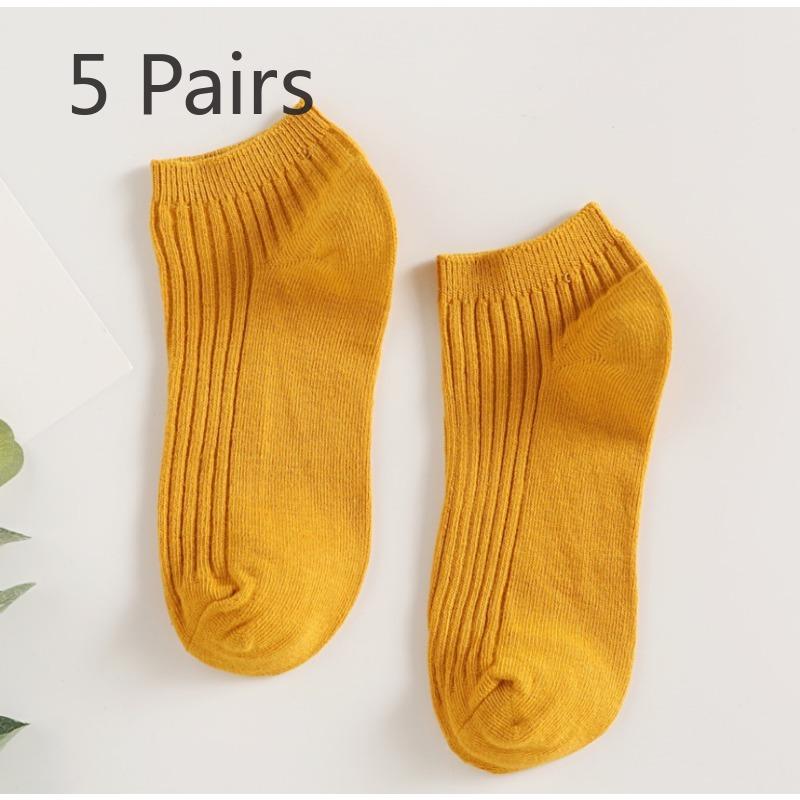 5 пар женских летних тонких хлопковых носков-лодочек цвета конфет с низким верхом и небольшим горлом 5 Pairs жёлтый
5 пар женских летних тонких хлопковых носков-лодочек цвета конфет с низким верхом и небольшим горлом 5 Pairs жёлтый