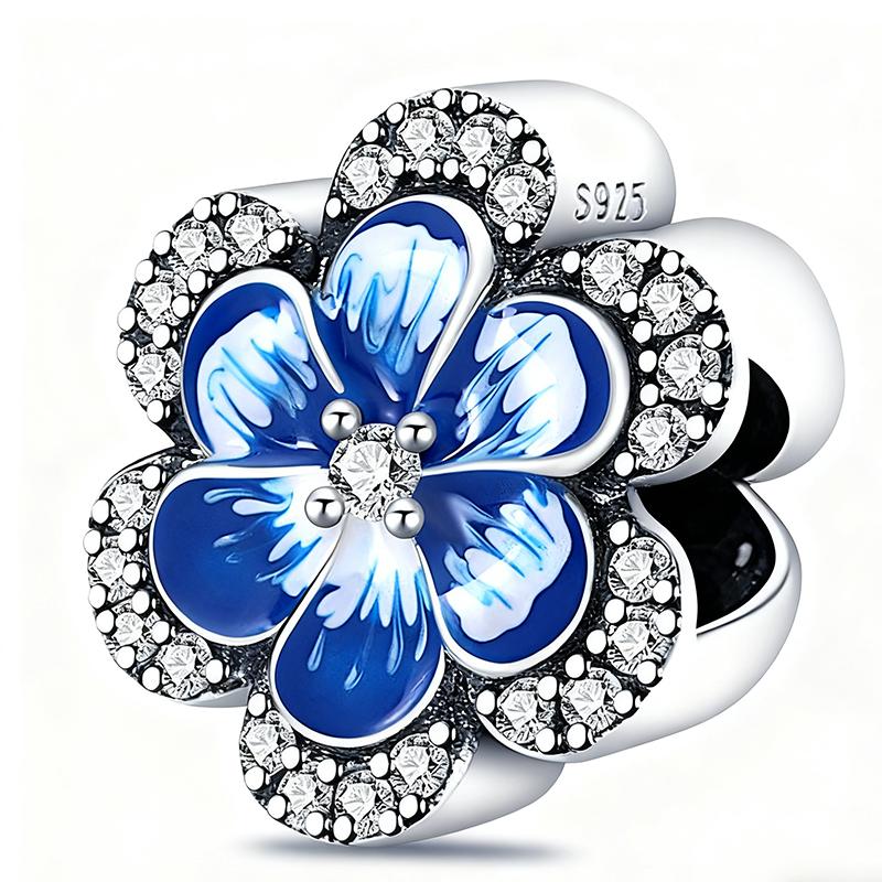 Charms Original Copper Plated Blue Flower Beads Fit Bracelet Diy Fine Gift Women Delicate Jewelry Accessory
Charms Original Copper Plated Blue Flower Beads Fit Bracelet Diy Fine Gift Women Delicate Jewelry Accessory