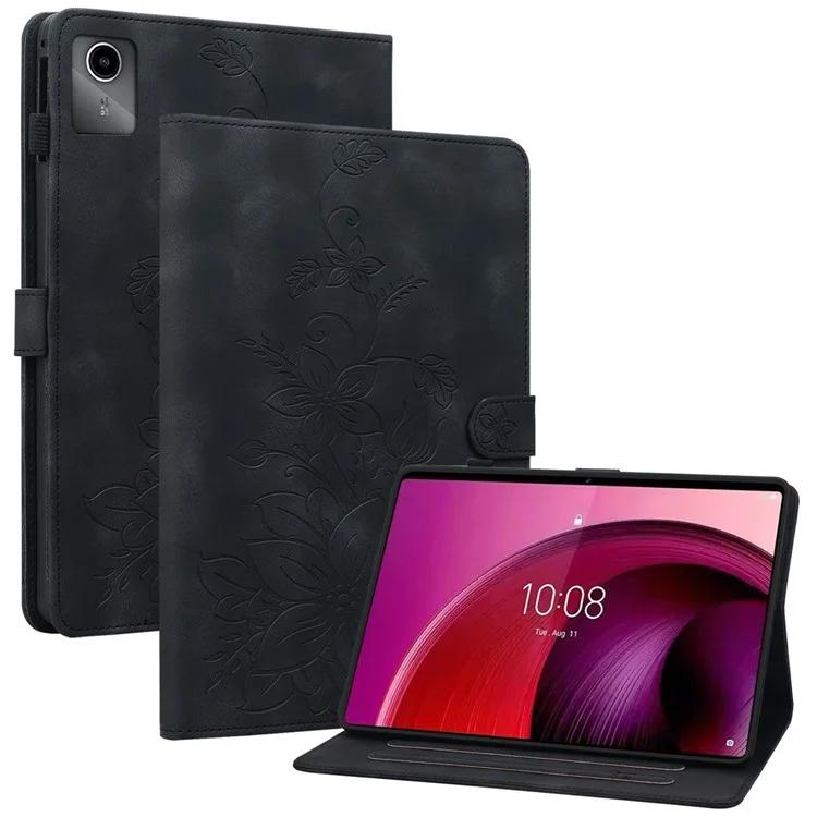 Для Lenovo Tab M11 / Xiaoxin Pad 11 2024 чехол с отделениями для карт, кожаный чехол для планшета с изображением цветка лилии - черный
Для Lenovo Tab M11 / Xiaoxin Pad 11 2024 чехол с отделениями для карт, кожаный чехол для планшета с изображением цветка лилии - черный