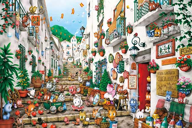 1000-885 Espana Cats by Hideki Yoshioka, 1000-piece (75 x 50 cm) Jigsaw Puzzle, Made in Japan, APPLEONE
1000-885 Espana Cats by Hideki Yoshioka, 1000-piece (75 x 50 cm) Jigsaw Puzzle, Made in Japan, APPLEONE