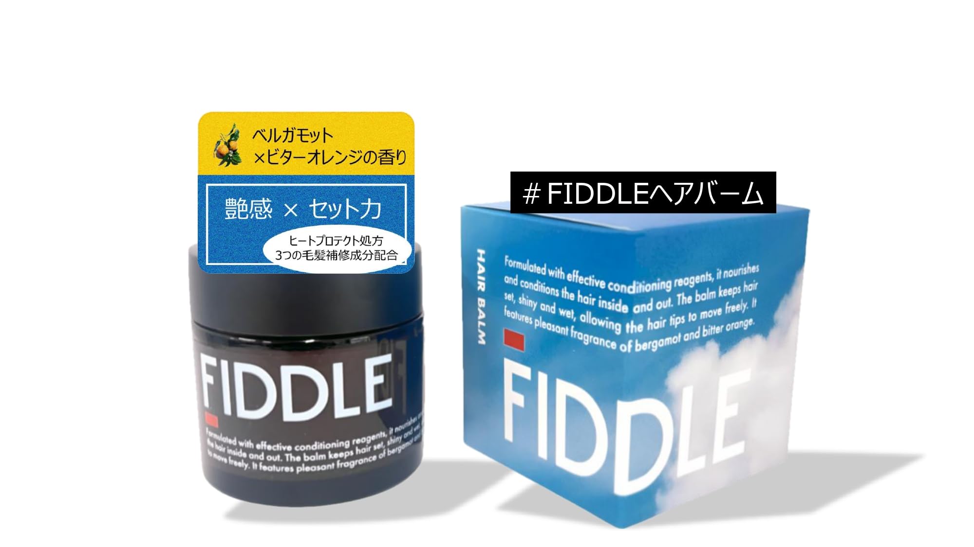 FIDDLE Hair Balm, 24-Hour Damage Care, Supervised by Marie Inaba, Bergamot, for Men and Women, 40g
FIDDLE Hair Balm, 24-Hour Damage Care, Supervised by Marie Inaba, Bergamot, for Men and Women, 40g