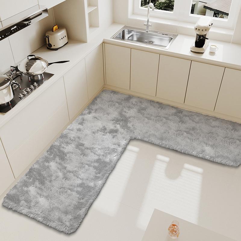 Kitchen large size long hair carpet restaurant L-shaped absorbent carpet silk wool living room bedroom bedside door mat
Kitchen large size long hair carpet restaurant L-shaped absorbent carpet silk wool living room bedroom bedside door mat