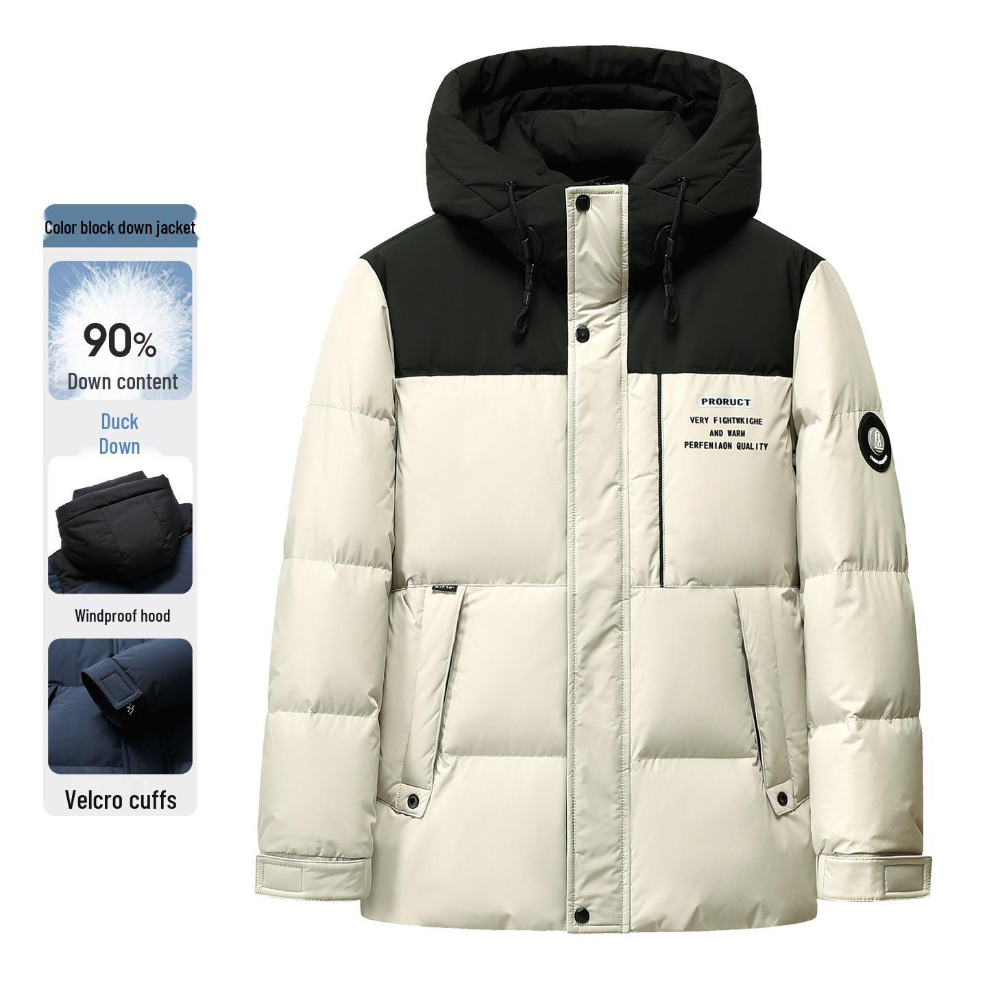 Men s Mid-Length Thickened White Duck Down Winter Jacket L білий
Men s Mid-Length Thickened White Duck Down Winter Jacket L білий