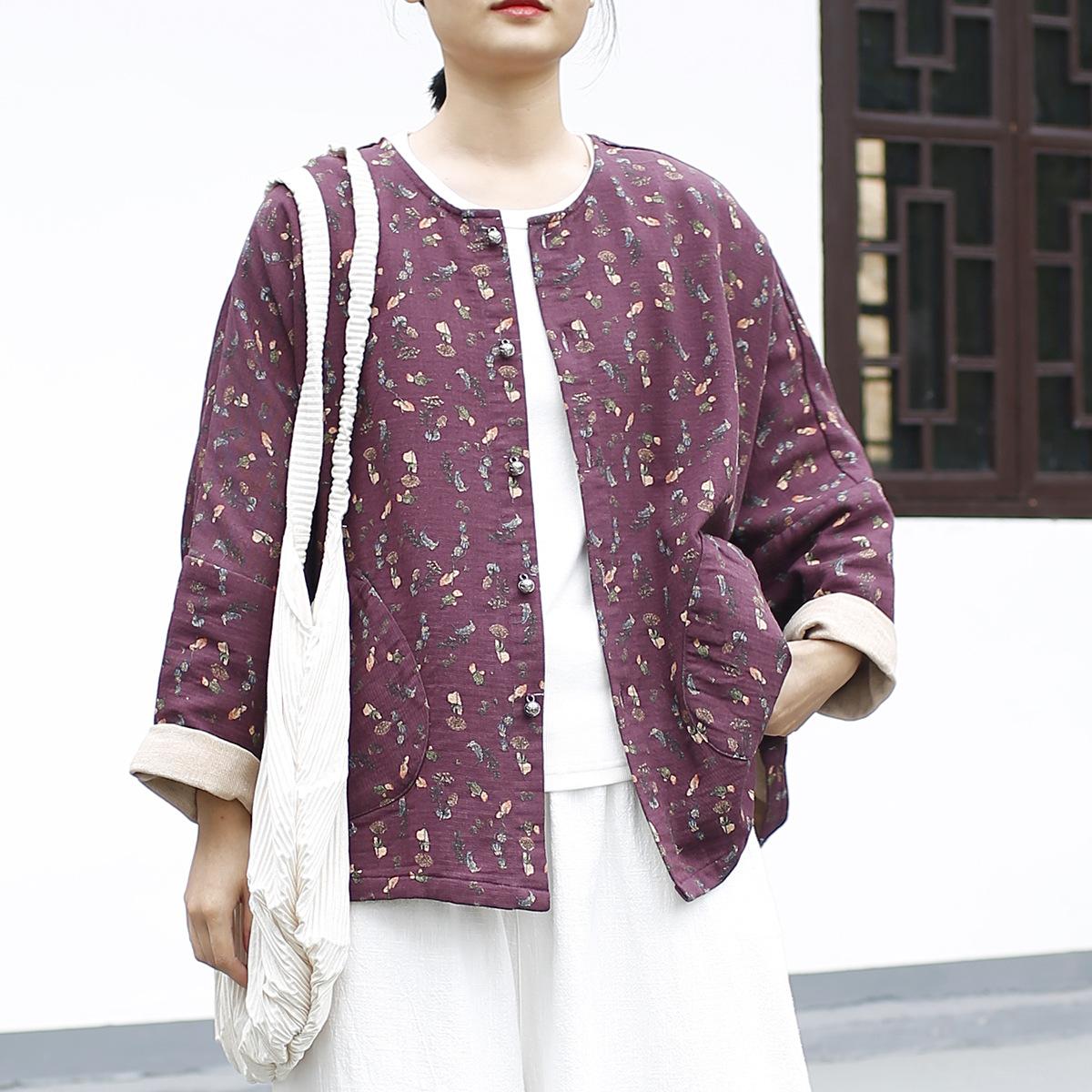 Johnature Women Vintage Print Floral Jackets O-Neck Long Sleeve Coats Spring Button Bat Sleeve Chinese Style Jackets One Size фиолетовый
Johnature Women Vintage Print Floral Jackets O-Neck Long Sleeve Coats Spring Button Bat Sleeve Chinese Style Jackets One Size фиолетовый