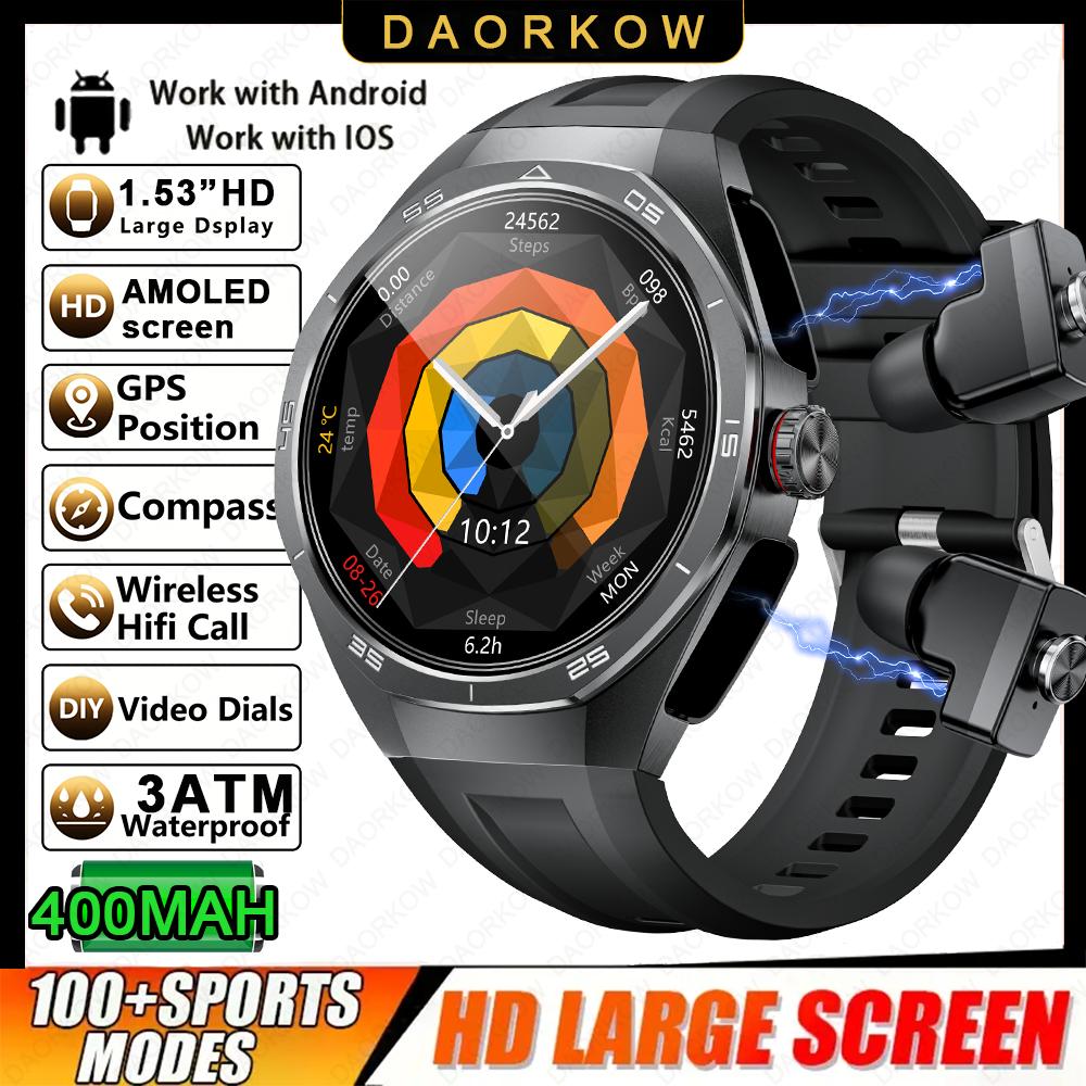 Outdoor Sports Smartwatch Information Reminder Men Women TWS Wireless Headset Smart Watch Waterproof 2 In 1 Headphone Smartwatch Smartwatch
Outdoor Sports Smartwatch Information Reminder Men Women TWS Wireless Headset Smart Watch Waterproof 2 In 1 Headphone Smartwatch Smartwatch