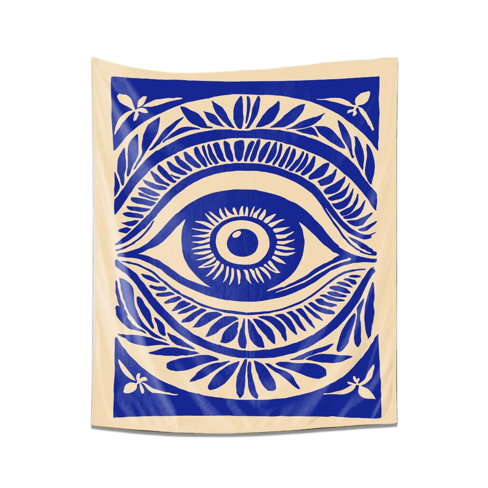 Blue and White Eye of Protection Tapestry Bohemian Wall Hanging for Living Room Decor Unique Nordic Style 74x94cm(29x37in)
Blue and White Eye of Protection Tapestry Bohemian Wall Hanging for Living Room Decor Unique Nordic Style 74x94cm(29x37in)