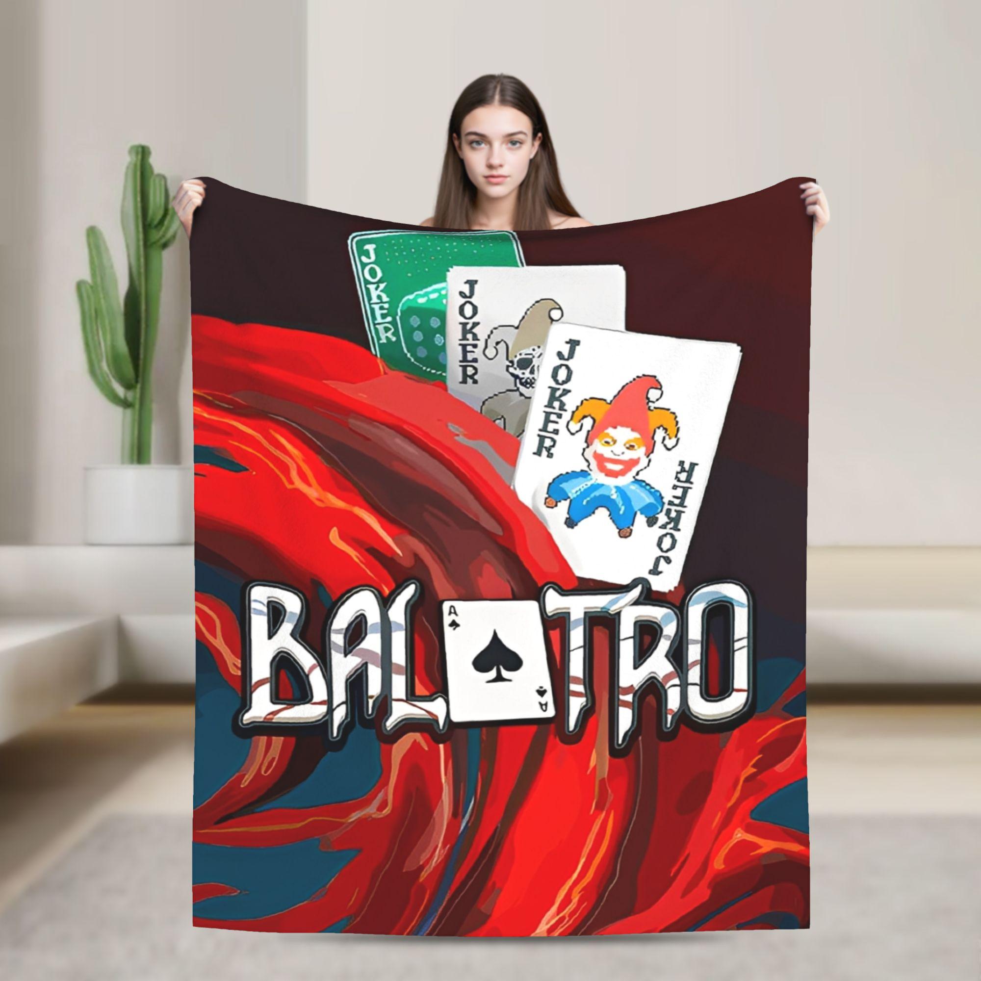 Balatro Карти Джокер-Джимбо Ковдри Настільна гра Фланель Смішне Дихаюче Пледове ковдру для дому Ресторану Зими Офісу 30x40in
Balatro Карти Джокер-Джимбо Ковдри Настільна гра Фланель Смішне Дихаюче Пледове ковдру для дому Ресторану Зими Офісу 30x40in
