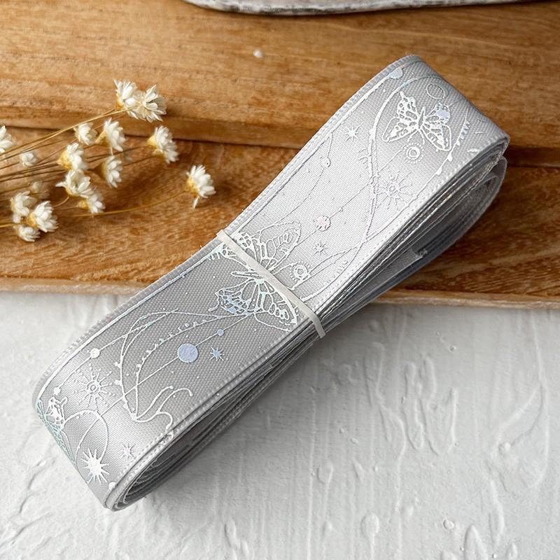 4.5M Holographic Butterfly Ribbon 2.5cm Width Printed Lace Webbing Hair Accessories Material DIY Scrapbooking Handmade Accessory 2.5x450cm
4.5M Holographic Butterfly Ribbon 2.5cm Width Printed Lace Webbing Hair Accessories Material DIY Scrapbooking Handmade Accessory 2.5x450cm