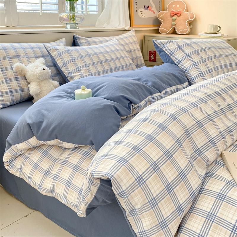 Ins Plaid Duvet Cover Set, Bedding Set (1 Duvet Cover + 2 Pillowcases),Single/Double Size, Luxury ,Breathable Hypoallergenic 135x200cm 3pcs
Ins Plaid Duvet Cover Set, Bedding Set (1 Duvet Cover + 2 Pillowcases),Single/Double Size, Luxury ,Breathable Hypoallergenic 135x200cm 3pcs