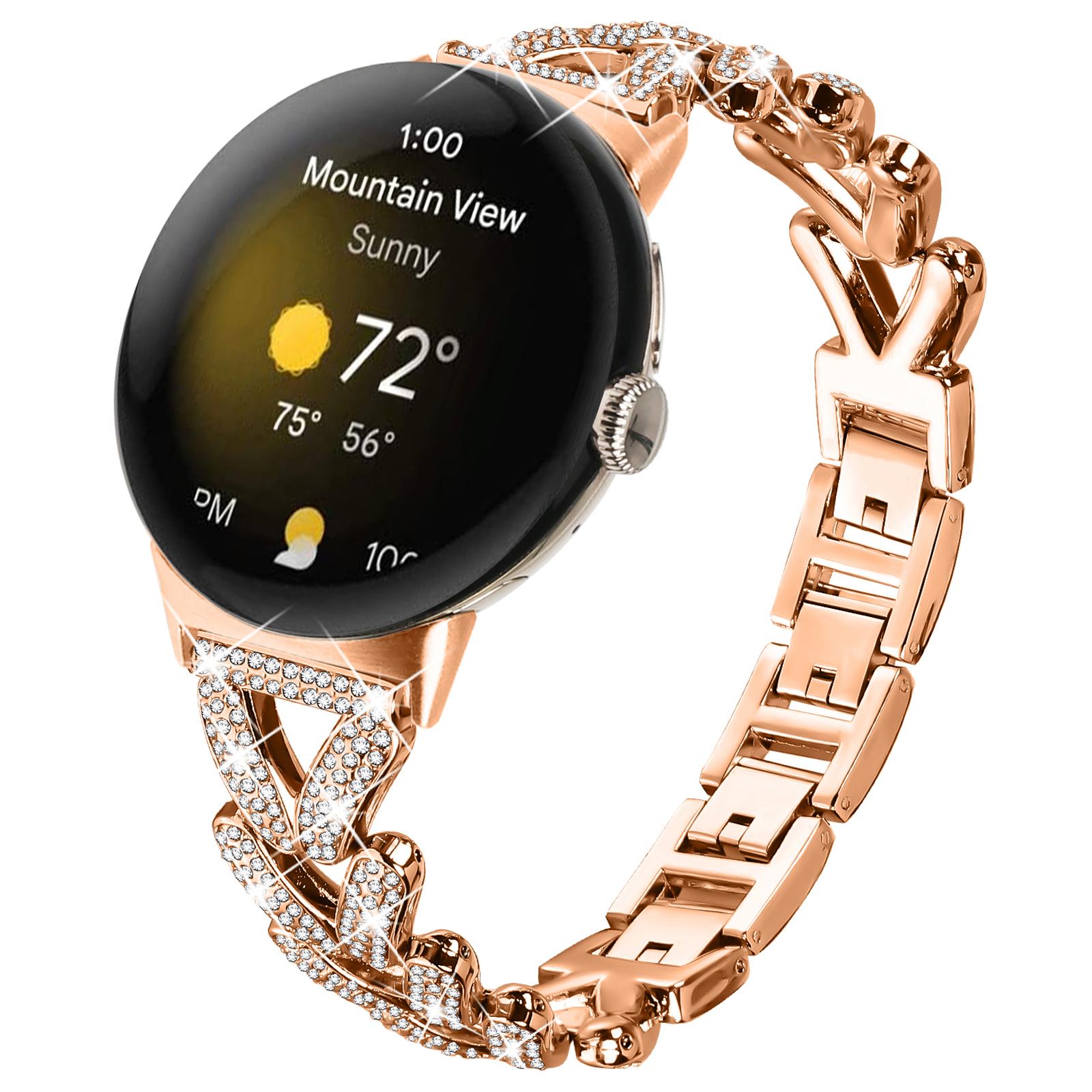 Zinc Alloy Twisted Watch Band Rhinestone Decor for Google Pixel Watch 3 41mm/Pixel Watch 2/Pixel Watch Watch Strap Black
Zinc Alloy Twisted Watch Band Rhinestone Decor for Google Pixel Watch 3 41mm/Pixel Watch 2/Pixel Watch Watch Strap Black