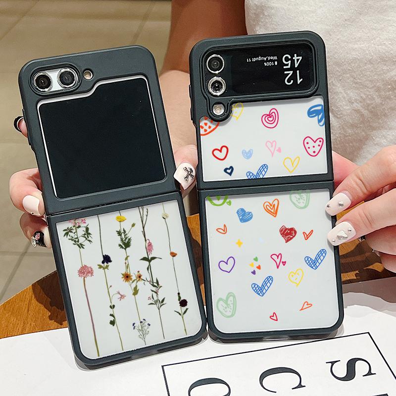 Чехол для телефона Love Hearts с цветочным принтом из 2 предметов для Samsung Galaxy Z Flip6 Flip5 Flip4 с металлической застежкой, акриловый прозрачный противоударный глянцевый тонкий складной чехол Samsung Z Flip6
Чехол для телефона Love Hearts с цветочным принтом из 2 предметов для Samsung Galaxy Z Flip6 Flip5 Flip4 с металлической застежкой, акриловый прозрачный противоударный глянцевый тонкий складной чехол Samsung Z Flip6
