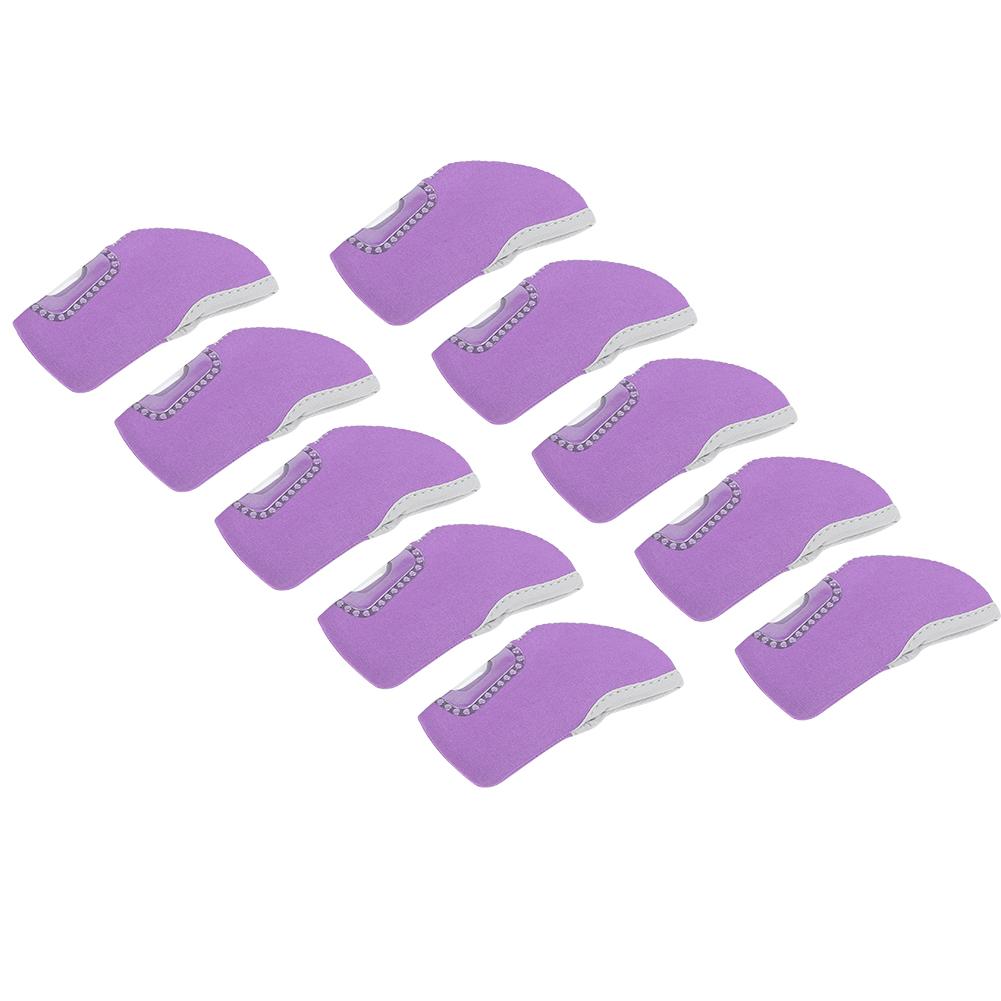 10 шт. Неопреновый фиолетовый удобный универсальный визуальный чехол для гольф-паттера, чехол для головки железного клюшка, аксессуар
10 шт. Неопреновый фиолетовый удобный универсальный визуальный чехол для гольф-паттера, чехол для головки железного клюшка, аксессуар