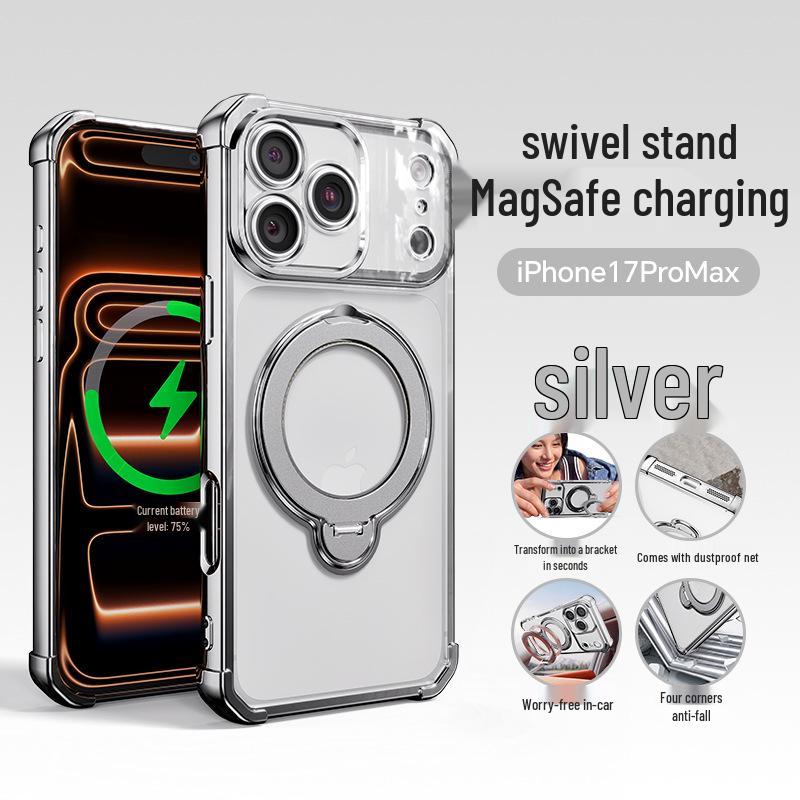 iPhone 17 Pro Max Magnetic Case with Fulcrum Bracket & Air Cushion Anti-Fall Protection iPhone 14 серебряный
iPhone 17 Pro Max Magnetic Case with Fulcrum Bracket & Air Cushion Anti-Fall Protection iPhone 14 серебряный
